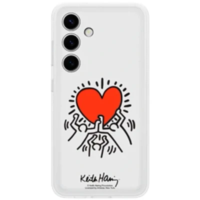 Afbeelding van Samsung Galaxy S24 Keith Haring Suit Back Cover Transparant