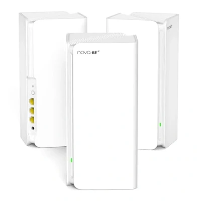 Afbeelding van Tenda Nova MX21 Pro AXE5700 3 stuks wifi 6E mesh tri band systemen voor het hele huis, 6 dekking tot 680 m², 9 gigabit poorten, 200 aangesloten apparaten, met één klik