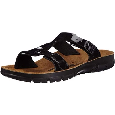 Afbeelding van Birkenstock Sofia Birko Flor zachte inlegzolen, zwart, Zwart Patton