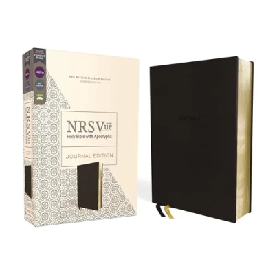 Afbeelding van NRSVue, Holy Bible with Apocrypha, Journal Edition, Leathersoft, Black, Comfort Print