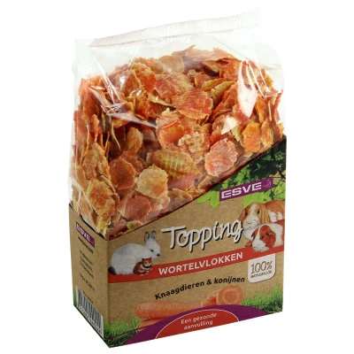 Afbeelding van Esve Topping Wortelvlokken Knaagdiersnack 150 g
