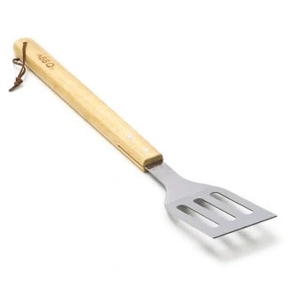 Afbeelding van BBQ spatel Gardalux 46 cm (RVS, met houtenhandvat)