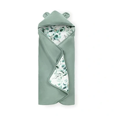 Afbeelding van hauck baby wikkeldeken Snuggle N Dream/Katoen/Universeel voor babybak, autostoeltje, wandelwagen, buggy, babybedje, wipstoeltje/Voor 3 en 5 puntsgordelsystemen/Wasbaar op 40 C/Leaves Mint