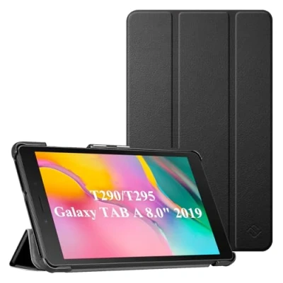 Afbeelding van Fintie Hoes voor Samsung Galaxy Tab A 8.0 SM T290/T295 2019 ultraslank kunstleren beschermhoes cover case met standfunctie inch tablet, Zwart