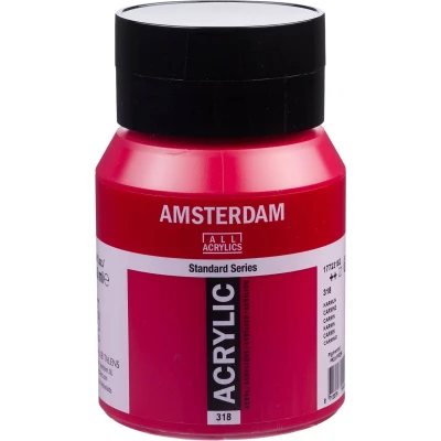 Afbeelding van Amsterdam Standard Series Acrylverf Pot 500 ml Karmijn 318