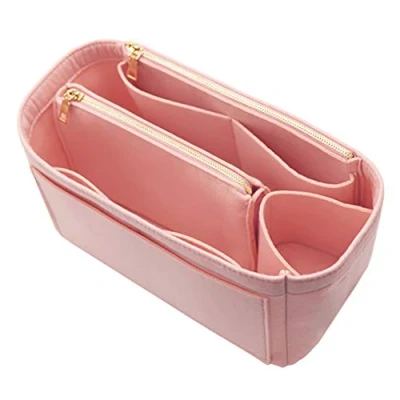 Afbeelding van LEXSION Handtas organizer van vilt met ritssluiting voor Speedy Neverful PM MM, 2 roze, L
