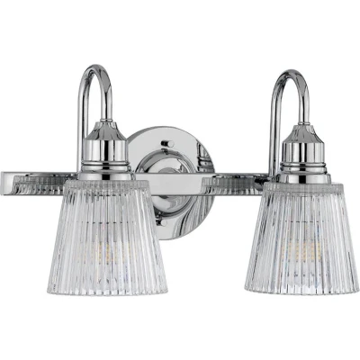 Afbeelding van Quintiesse LED Badkamerarmatuur Addison 3W 3000K 300Lm 830 IP44 Dimbaar Polished Chrome