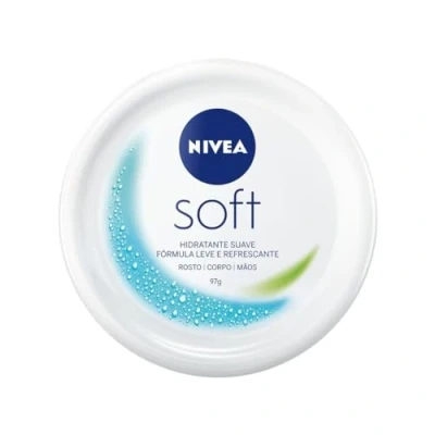 Image de NIVEA SOFT Crème de Soin multi usage hydratante 48H (1 x 100 ml), hydratant Visage, Corps &amp; Mains à la vitamine E Huile Jojoba, Formule Vegan lègère, 95% ingrédients d&#039;origine naturelle