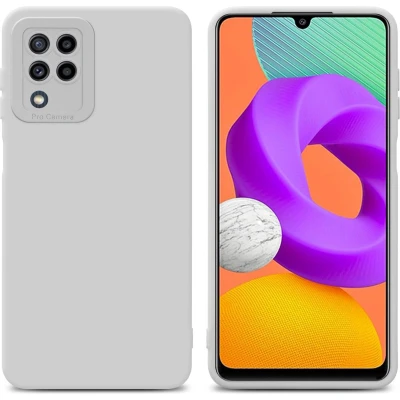 Afbeelding van Cadorabo Hoesje geschikt voor Samsung Galaxy M22 / M32 4G in Fluid WIT Beschermhoes gemaakt van flexibel TPU silicone Cover Case