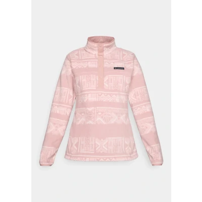 Afbeelding van Columbia Benton SPRINGS Printed 1/2 SNAP Fleece trui, Dames, Maat: Medium, Eraser pink