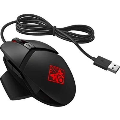 Afbeelding van HP OMEN Reactor Gamingmuis, zwart (bedraad, USB, snelheid 0,2 ms, 6 programmeerbare toetsen, 16.000 dpi, RGB led achtergrondverlichting, rechtshandig)
