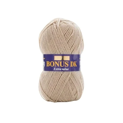 Afbeelding van Hayfield Double Bonus breiwol DK 100 g, garen, Oatmeal, 19 x 9 cm