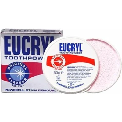 Afbeelding van Eucryl poeder original de vervanger voor Smile/Smokers 50 gram