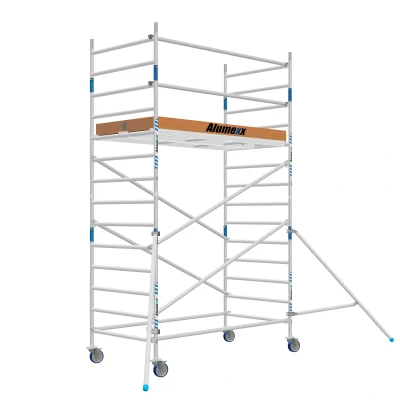 Afbeelding van Rolsteiger Alumexx Basic Schoren L190xB135cm 5.20m werkhoogte Houten platformen