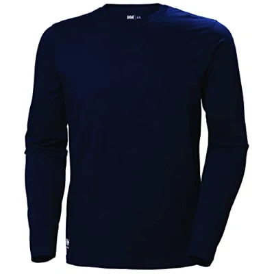 Afbeelding van Helly Hansen T Shirt 79169 Manchester Long Sleeve 590 Navy XL