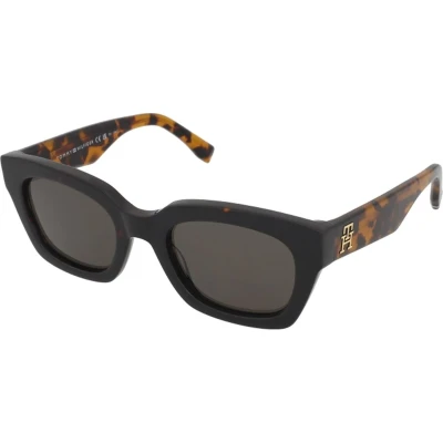 Afbeelding van Tommy Hilfiger Zonnebril, Dames, Maat: 51, Havana