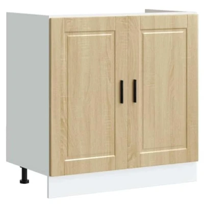 Afbeelding van vidaXL Spoelbakonderkast Porto 80x46x81,5 cm bewerkt hout sonoma eiken