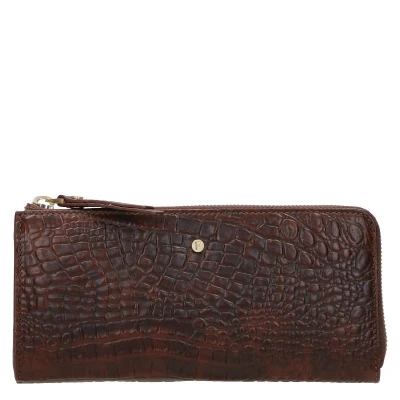 Afbeelding van FMME Portemonnee Croco Bruin one size