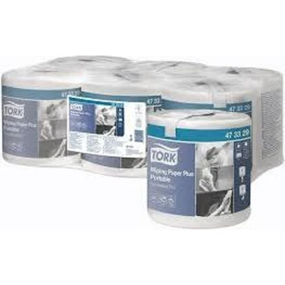 Afbeelding van Tork Wiping Plus Centerfeed Poetspapier 2 lgs,wit, 23 x 19 cm pak à 6 rol (473329)