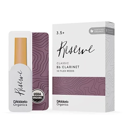 Afbeelding van D&#039;Addario Woodwinds Organic Reserve Classic Bb Clarinet Reeds 3.5 10 stuks