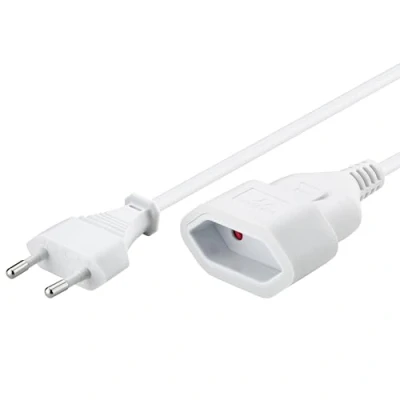 Image de Goobay 50509 Rallonge d&#039;alimentation pour prise européenne type C vers de 5 m Blanc
