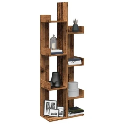 Afbeelding van vidaXL Boekenkast 48x25,5x140 cm bewerkt hout oud houtkleurig