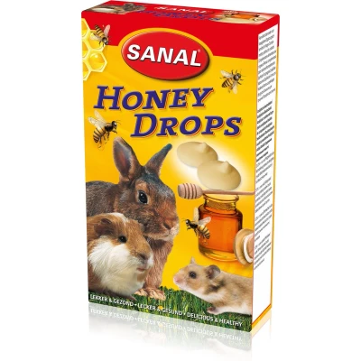 Afbeelding van Sanal Honey Drops Knaagdiersnack 45 g