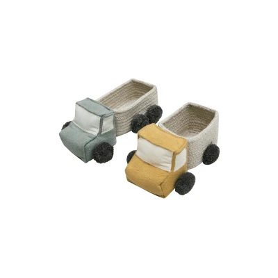 Afbeelding van Lorena Canals Opbergmanden set van 2 Mini Truck 8x24x14cm/8x21x14cm