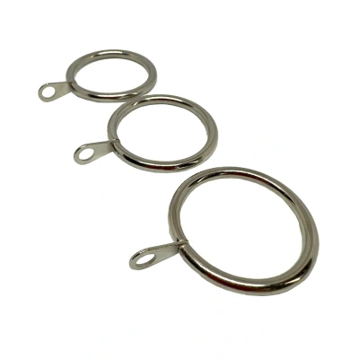 Afbeelding van Gordijnring Gordijnhaken Gordijn Accessoires 3cm dia RVS Wit