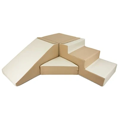 Image de Set de 4 blocs en mousse pour le jeu blanc cappuccino
