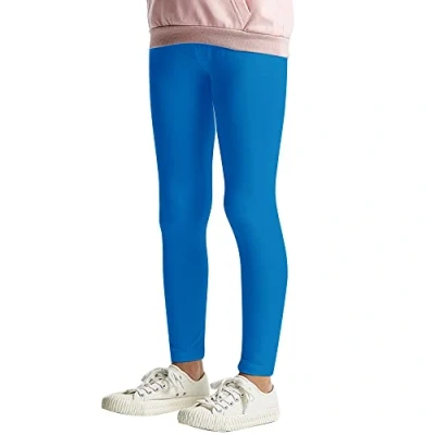 Afbeelding van L&amp;K II Kinderlegging Effen Kleur Meisjes Basic Dansbroek Capr Broek Katoen Zomer Baby Fitness 2708, 1 Pack Lichtblauw, 152