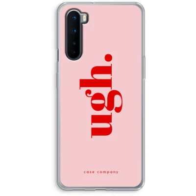 Afbeelding van Case Company® hoesje geschikt voor OnePlus Nord Ugh Soft Cover Telefoonhoesje Bescherming aan alle Kanten en Schermrand