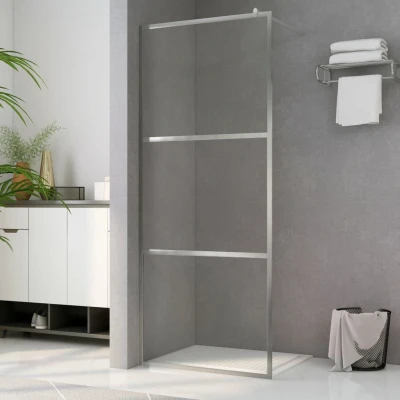 Afbeelding van Inloopdouchewand transparant 80x195 cm ESG glas