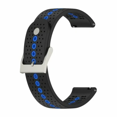 Afbeelding van Garmin Vivoactive 5 / 3 Dot Pattern bandje Zwart met blauw