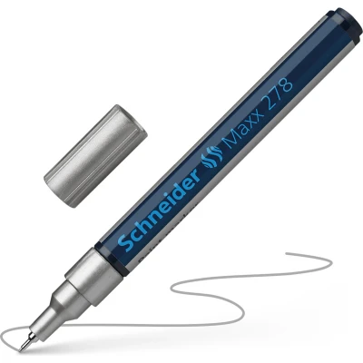 Afbeelding van lakmarker Schneider Maxx 278 0,8mm zilver