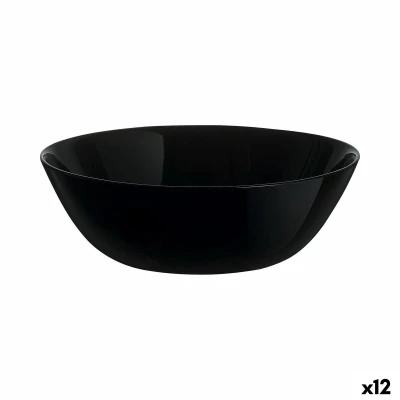 Afbeelding van Aperitiefschaaltje Luminarc Zelie Negro Zwart Glas (12 Stuks)
