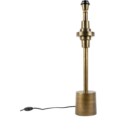 Afbeelding van QAZQA Art Deco tafellamp brons zonder kap Diverso