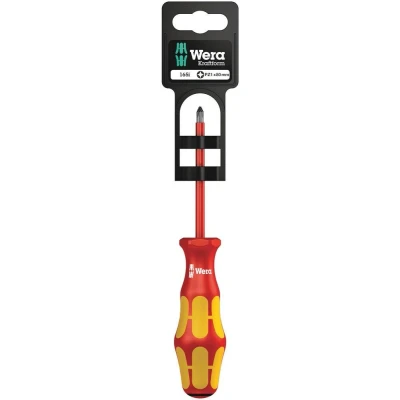 Afbeelding van Wera comfort vde schroevendraaier pozidriv pz1 x 80mm (Blisterverpakking)