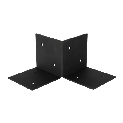 Afbeelding van Wovar Pergola Vloerelement Zwart voor 12 x cm palen Per stuk