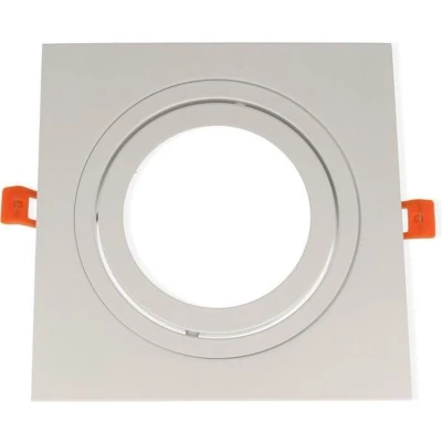 Afbeelding van Inbouwspot Aluminium, Vierkant, Kantelbaar, AR111, Mat Wit