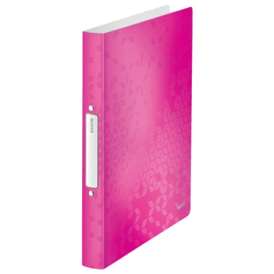 Image de Leitz 4257 WOW classeur avec 2 anneaux en O (32 mm) rose métallisé