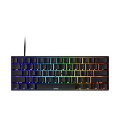 Afbeelding van MONSGEEK FUN60 Pro Gaming toetsenbord met snelsluiting, 8K SP, magnetische schakelaar, HE, bedraad, 60% zwart, glanzend (reflecterende schakelaar)