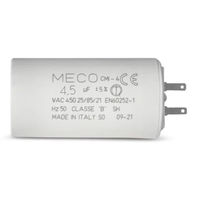 Afbeelding van Condensator 4,5 µF speciaal SOMFY rolluik met kleine kabelschoenen 2,8 mm