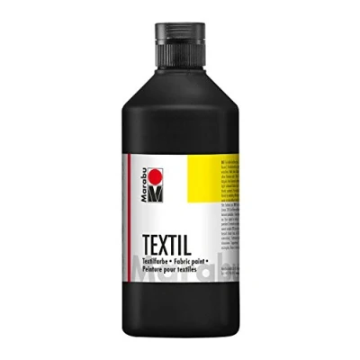 Afbeelding van Marabu 17160075073 textielverf, 500 ml, zwart