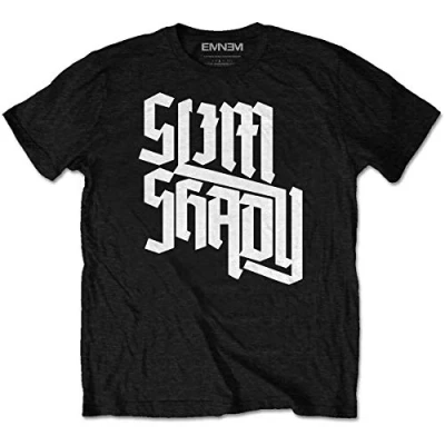 Afbeelding van Eminem Shady Slant Heren T shirt M Zwart
