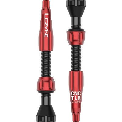 Afbeelding van Lezyne CNC TLR Tubeless Valve Lichtgewicht Gemaakt van sterk aluminium 44mm Rood