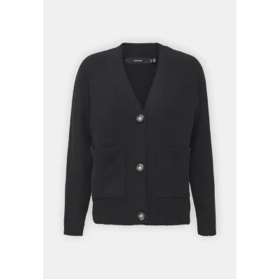 Afbeelding van Vero Moda Vmboom V NECK Button Cardigan Vest, Dames, Maat: XS, Black
