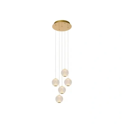 Afbeelding van Lucide Hanglamp Cintra 32cm 5L Transparant
