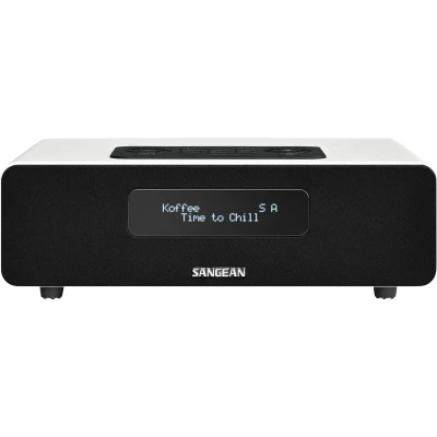 Afbeelding van Sangean DDR 36 White DAB+/FM RDS digitale tafelradio met bluetooth aux zwart wit