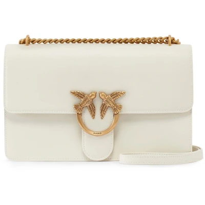 Afbeelding van Pinko LOVE One Classic Schoudertas, Dames, Maat: Size, White
